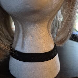 Simple Black Velvet Choker Necklace
